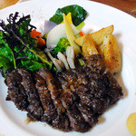 メガネ肉のステーキ