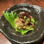 和み酒 鬼灯 - 鰤のなめろう