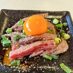 焼肉ジュージュー - 牛炙り（ユッケ風）