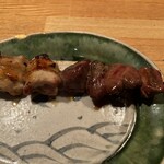 きんぼし 伏見店 - 手元にあるレバーのとろけ感よかったですー