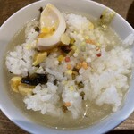 麺家　味勲拉 - セットのお茶漬け