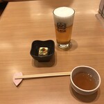 うに むらかみ - ビールとお通し
