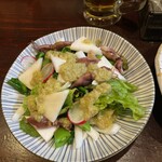 越後一会 十郎 - ホタルイカと春野菜のサラダ