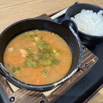 OTA TABI TERRACE - もつ煮 定食／1,100円