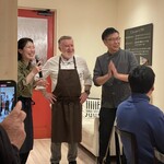 アドゥエパッシ - カミーアシェフと河合シェフご夫妻。とてもにこやか(´∀｀)
