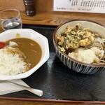 そば仙 - 【2024.2.17(土)】残雪そば（並盛）870円＋ミニカレー400円