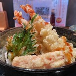 源輝家 - 海老天丼ごはん大盛り