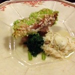 浪速割烹 㐂川 - ぐじ、えびいも、せこがい、おおさか菊菜