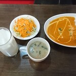 PASHUPATI - カレーライスセット 日替りカレー(キーママサラカレー 辛口)