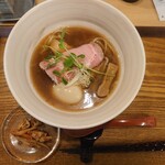 中華そば麦右衛門 - 麦右衛門 中華そば並と牛蒡と蓮根きんぴら♡ラーメン屋さんで小鉢つくのは凄いですne♡(*´・ω-)b