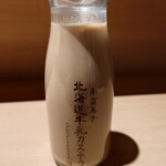 北海道牛乳カステラ - 牛乳コーヒー