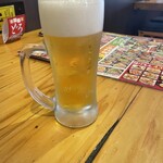 ジャンボ酒場 - 最初に到着した生ビール