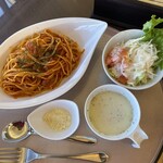 ハウステンボスカントリークラブレストラン - ナポリタン風パスタセット1,300円