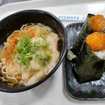 紀ノ川サービスエリア（下り線） スナックコーナー - 料理写真:たこてんむす　えきそばセット　900円
