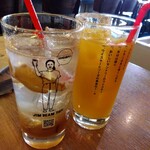 Sumiyaki To Waim Peke - 自家製ジンジャーエールとオレンジジュース