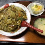 光昇園 - カレー中華カツ丼¥950