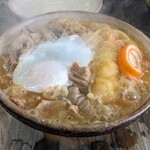 糸庄 - もつ煮込みうどんたまご入り