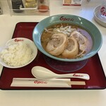 くるまやラーメン　 - 味噌ラーメン＋チャーシュー3枚＋サービスライス 2023/10/21