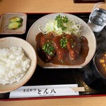 とん八 - 味噌ヒレカツ定食