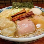 奈つやの中華そば - 【もちもち雲呑味玉中華そば】(¥1250)