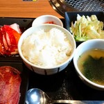 Jukusei Yakiniku Ichiban - カルビ&牛タン塩ランチ(ごはん大) 1,639円