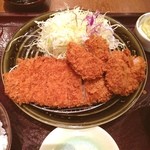 とんかつ 和幸 - ひれロース盛合せ御飯