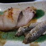 割烹 吉本 - 2014.1)焼き魚と小魚の酢漬け
