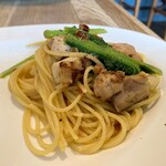 リトルネスト - 大山鶏と菜の花ペペロンチーノ