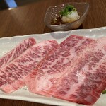 焼肉 おくう - 和牛上カルビ(赤)