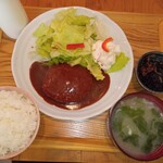 むさしの食堂 - 煮込みハンバーグ１６８０円