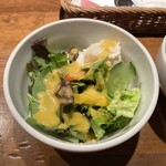 キッチン櫻庭 - サラダもお箸でいただけて食べやすかったです。