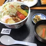 稲庭交流センター 天台の湯 - あべ鶏のてりやき丼