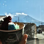 Funari GELATERIA - 店内からも富士山が見えます