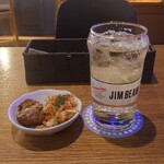 GoodTime東京赤坂 - お通し（東欧らしさあって美味しい）とハイボール