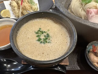 麺家 幸先坂 - 牡蠣味噌つけ汁