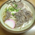 日高屋 - 肉うどん５５０円ほんのりあま～い出しに贅沢な牛肉がようけのっとる♬