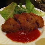 濱ゆう - お通し　ヒレカツ