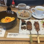 Koube Yakitori Sutando Nonotori - 産直播州地卵のたまごかけご飯(ダブル卵黄濃厚) ¥1,320