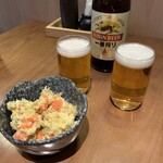 Kushimon Takumi - 一番搾り瓶ビール・さつまいものポテトサラダ