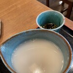 山がや - そば湯。出てくるの早い