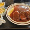 KOKO - 日替わりランチ   デミハンバーグオムライス 大盛り