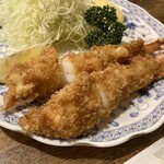 とんかつ ゆたか - 車海老フライ定食