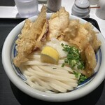 谷や - かしわ天うどん(つけ冷)