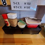 酔麺 此乃花 - 調味料