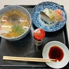 満寿形屋 - 名物 鯖寿司うどんセット