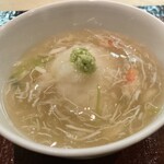 祇園なか原 - 甘エビのかぶら蒸し