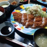 村上水産 鮮魚部 - チキンカツ定食（630円）