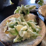 厨 - 明日葉の天ぷら