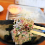 釣りあじ食堂 - 金あじなめろう