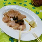 肉のまえかわ - ささみ 薬味は持ち込み